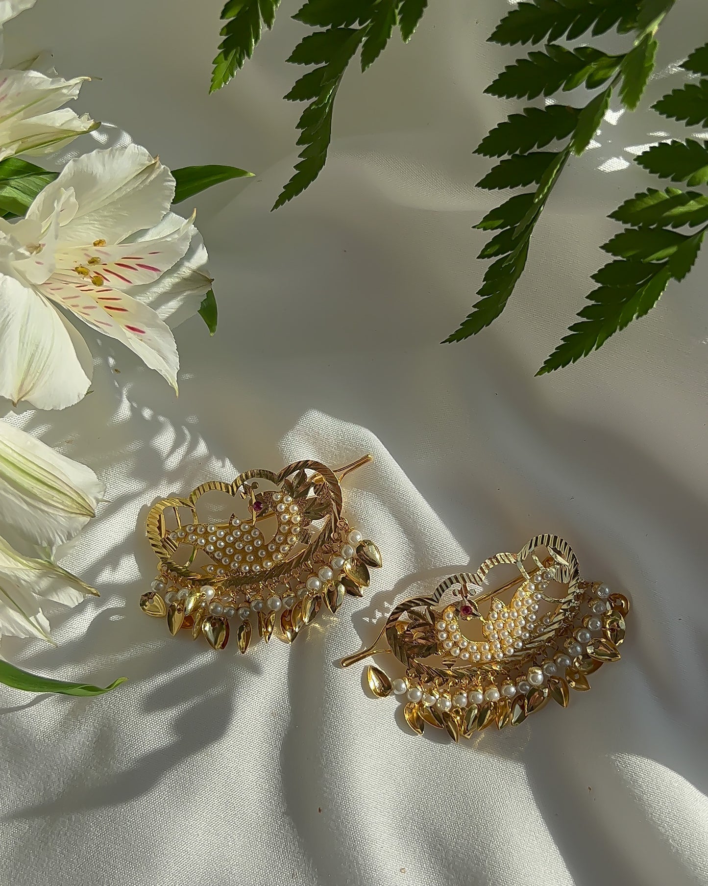 Traditional Punjabi Hairpins in Medium Pearl